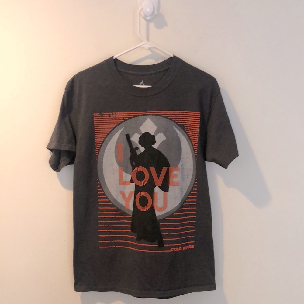 Disney Parks Star Wars Princess Leia Valentines Day Shirt Size Mens Medium